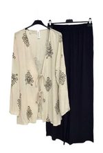 Ensemble Tunique & Pantalon à  Motifs Brodés beige 🖤