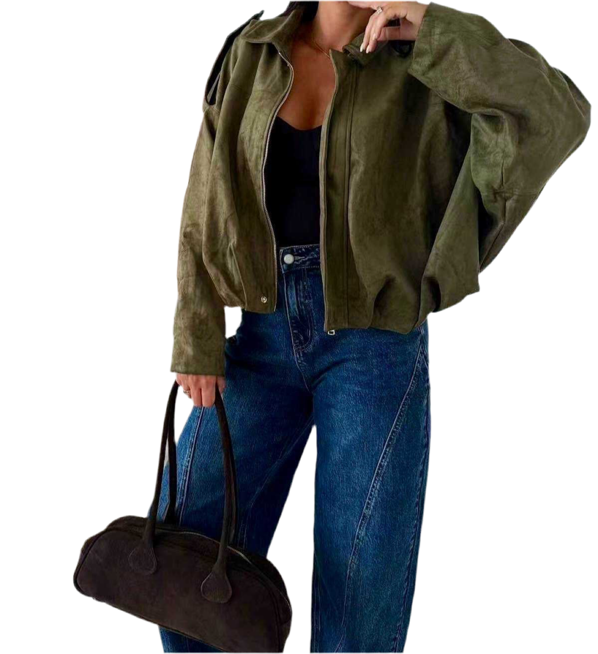 NEW : Veste suédine 💚