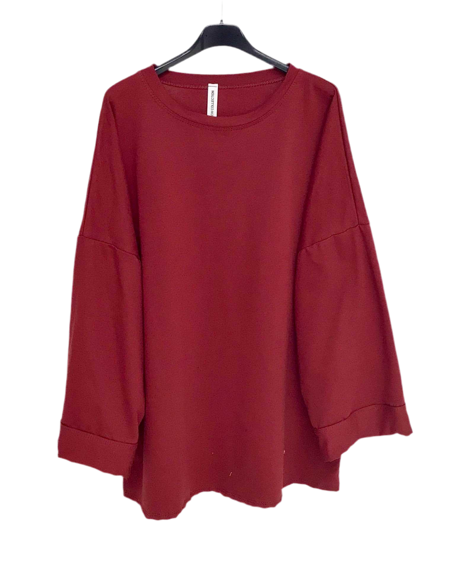 Teeshirt Uni Oversize Premium Coton bordeaux ❤️