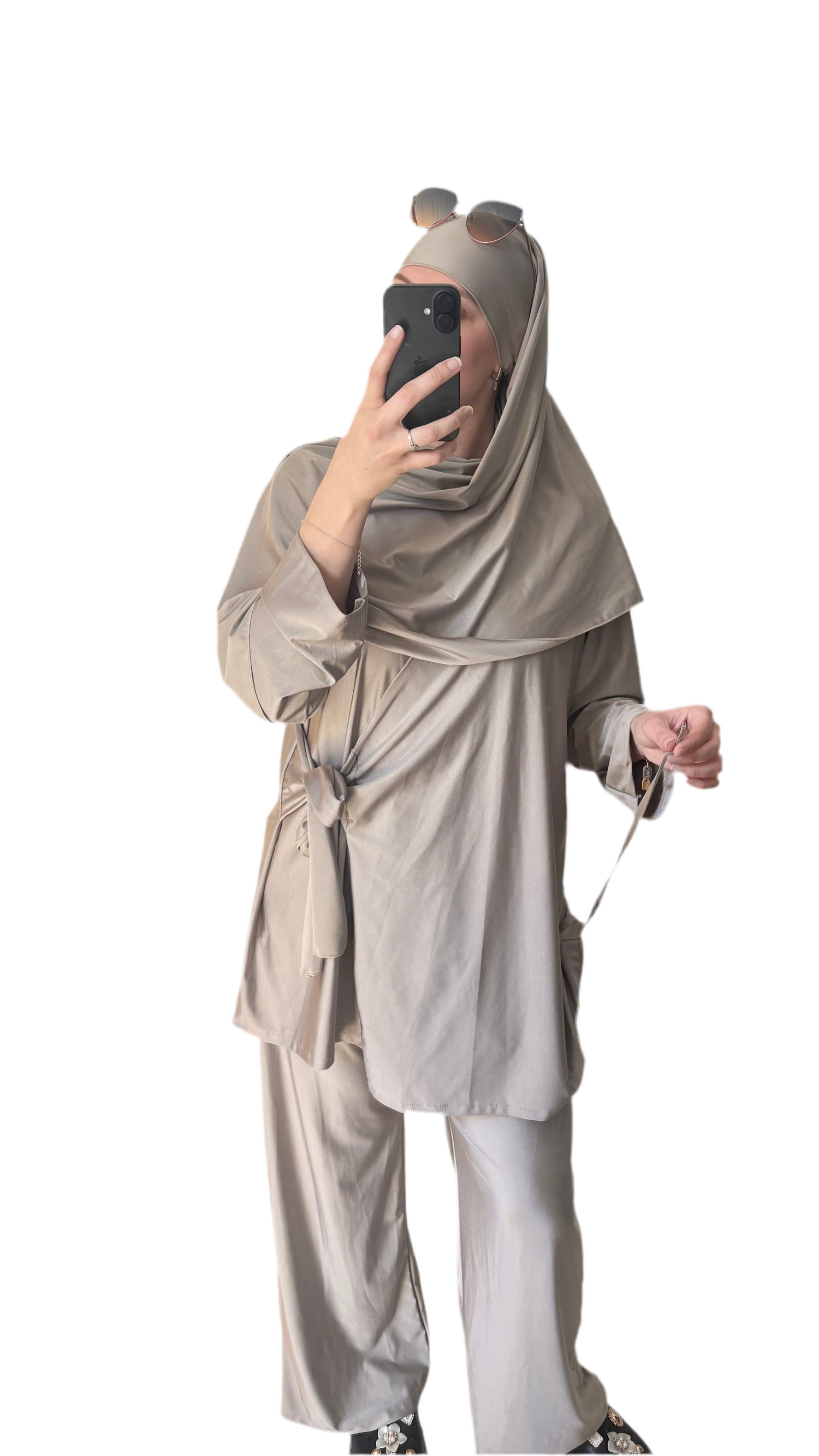 Burkini 3 pièces taupe 🤎