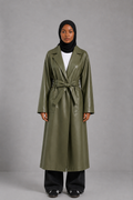 Trench long simili Ranel