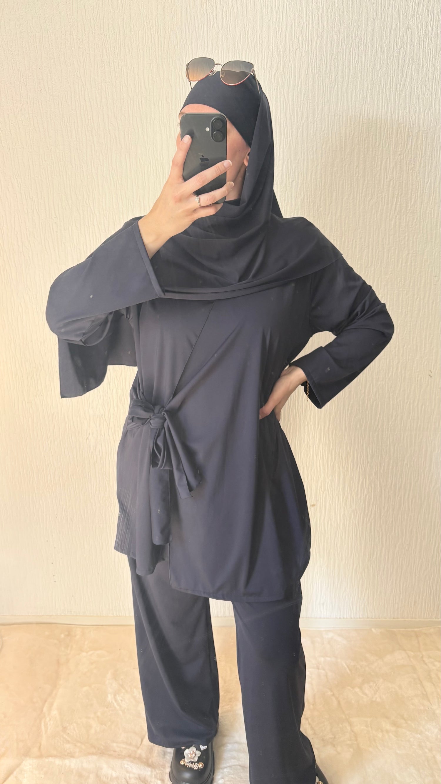 Burkini 3 pièces marine