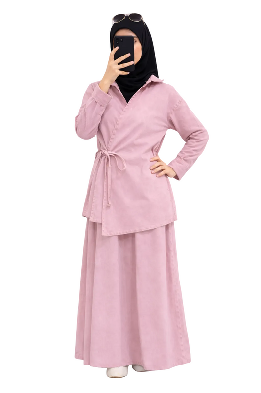 Ensemble Kimono Jupe jean