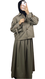 NEW :Ensemble jupe trench 🤎