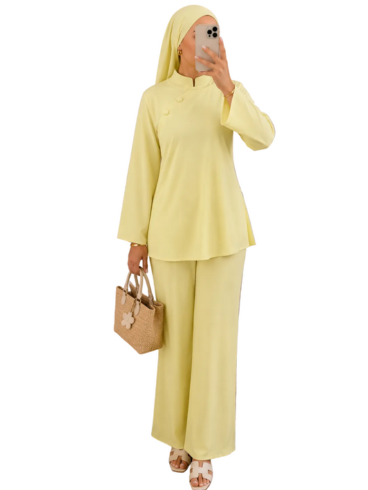 Burkini Naya 3 pièces Boutons jaune