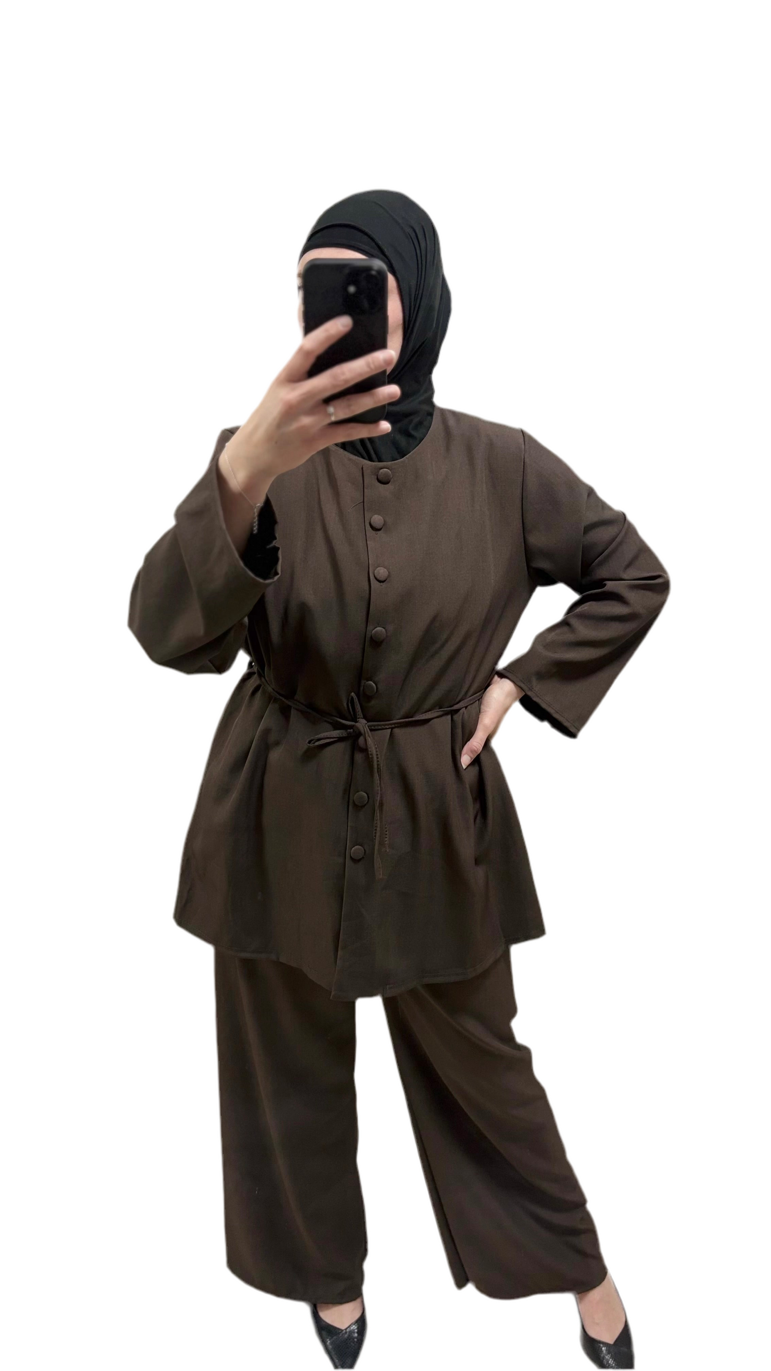 Ensemble Naïma marron 🤎