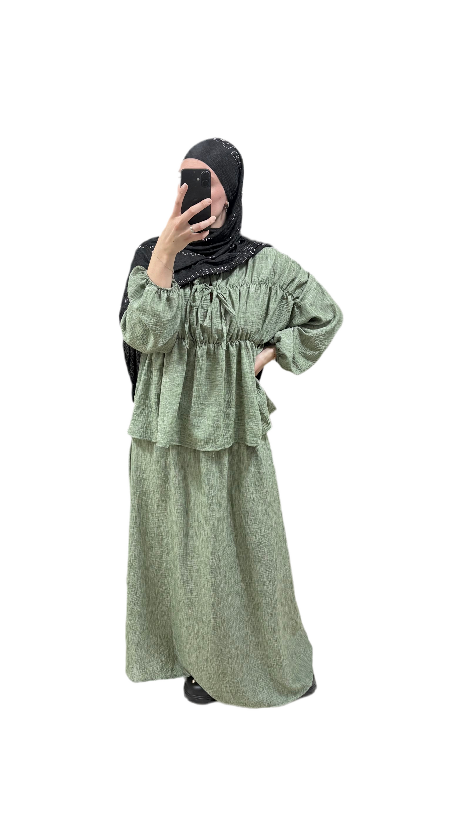 Ensemble jupe effet lin Lola 💚