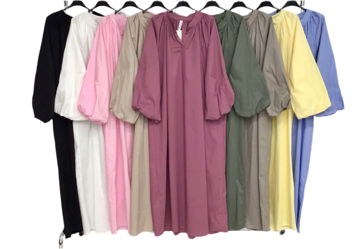 Robe Coton Peplum + couleurs
