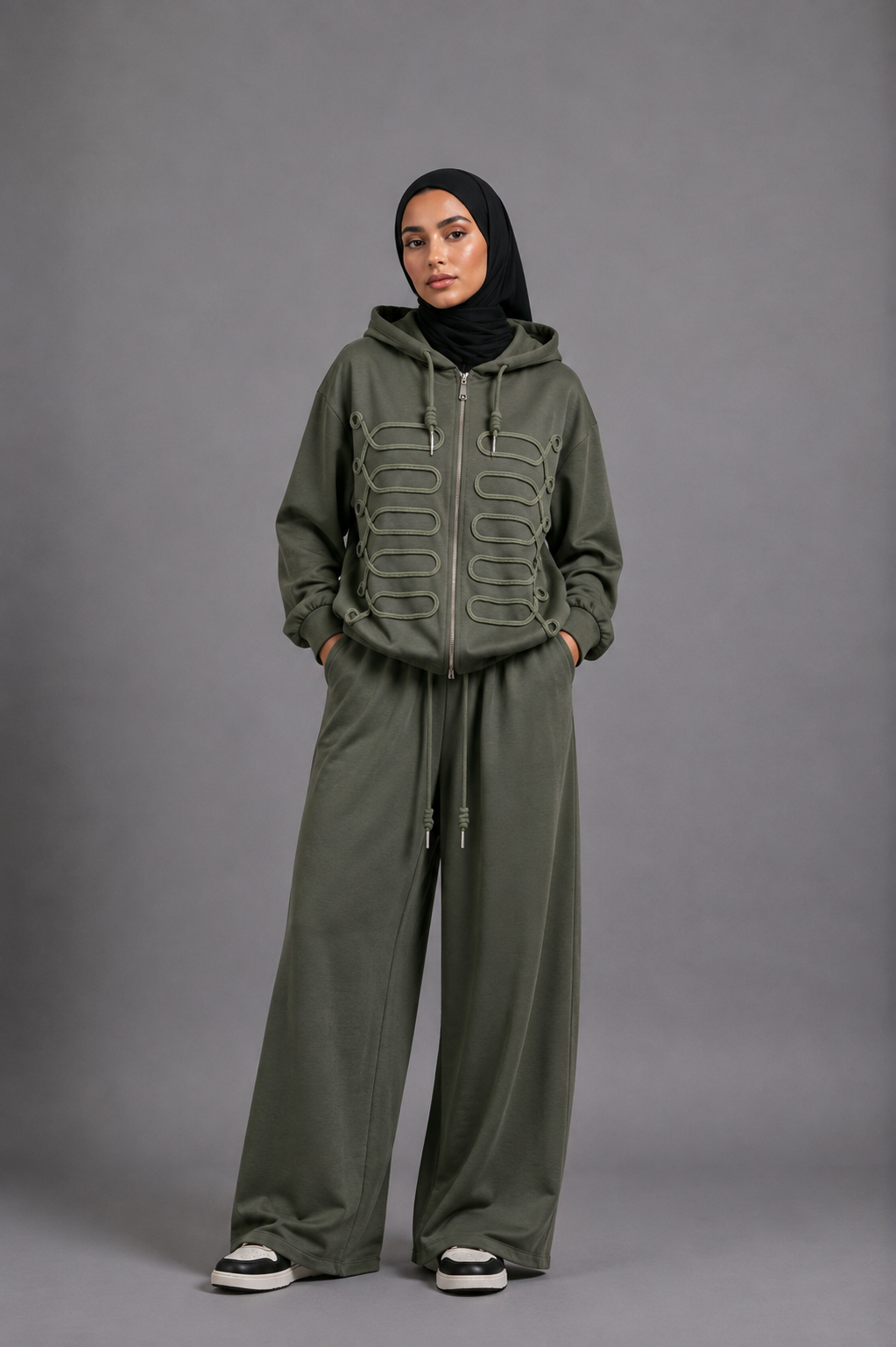 Ensemble jogging oversize