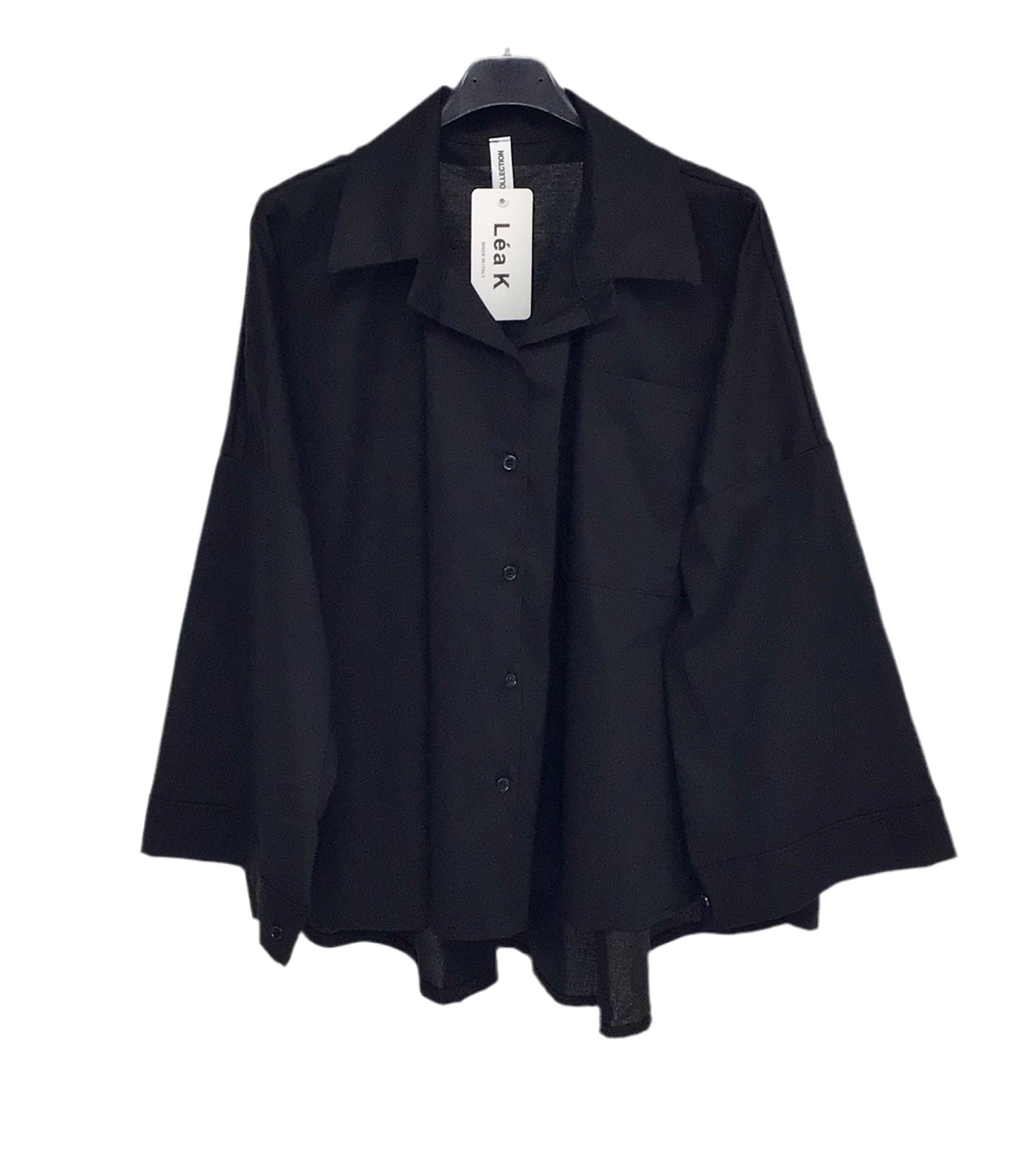 Chemise longue fluide - noir 🖤