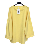 Teeshirt Uni Oversize Premium Coton jaune 💛