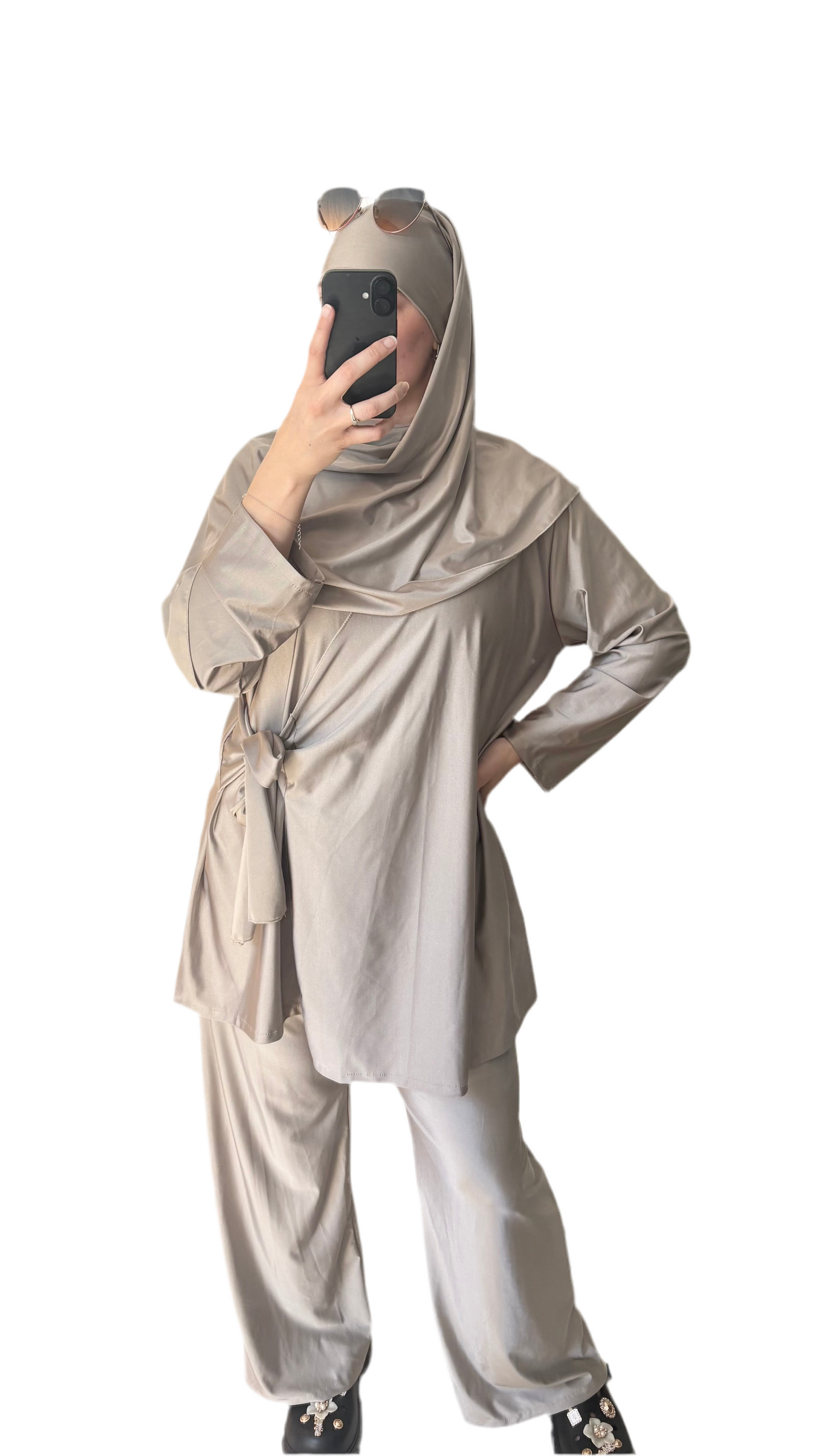 Burkini 3 pièces taupe 🤎