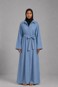 Robe coton effet jean clair Aïcha