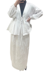 Ensemble jupe coton broderie anglaise écru 🤍