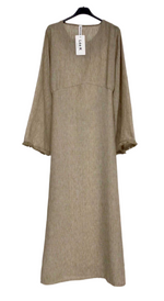 Robe effet lin Lili taupe🤎
