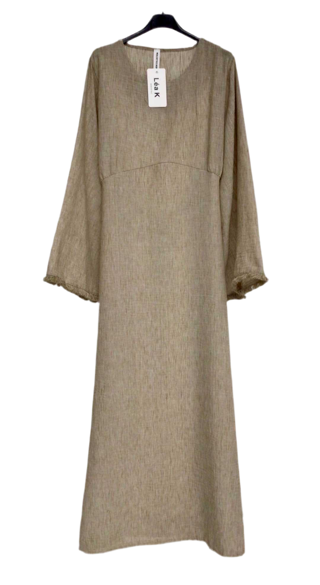 Robe effet lin Lili taupe🤎