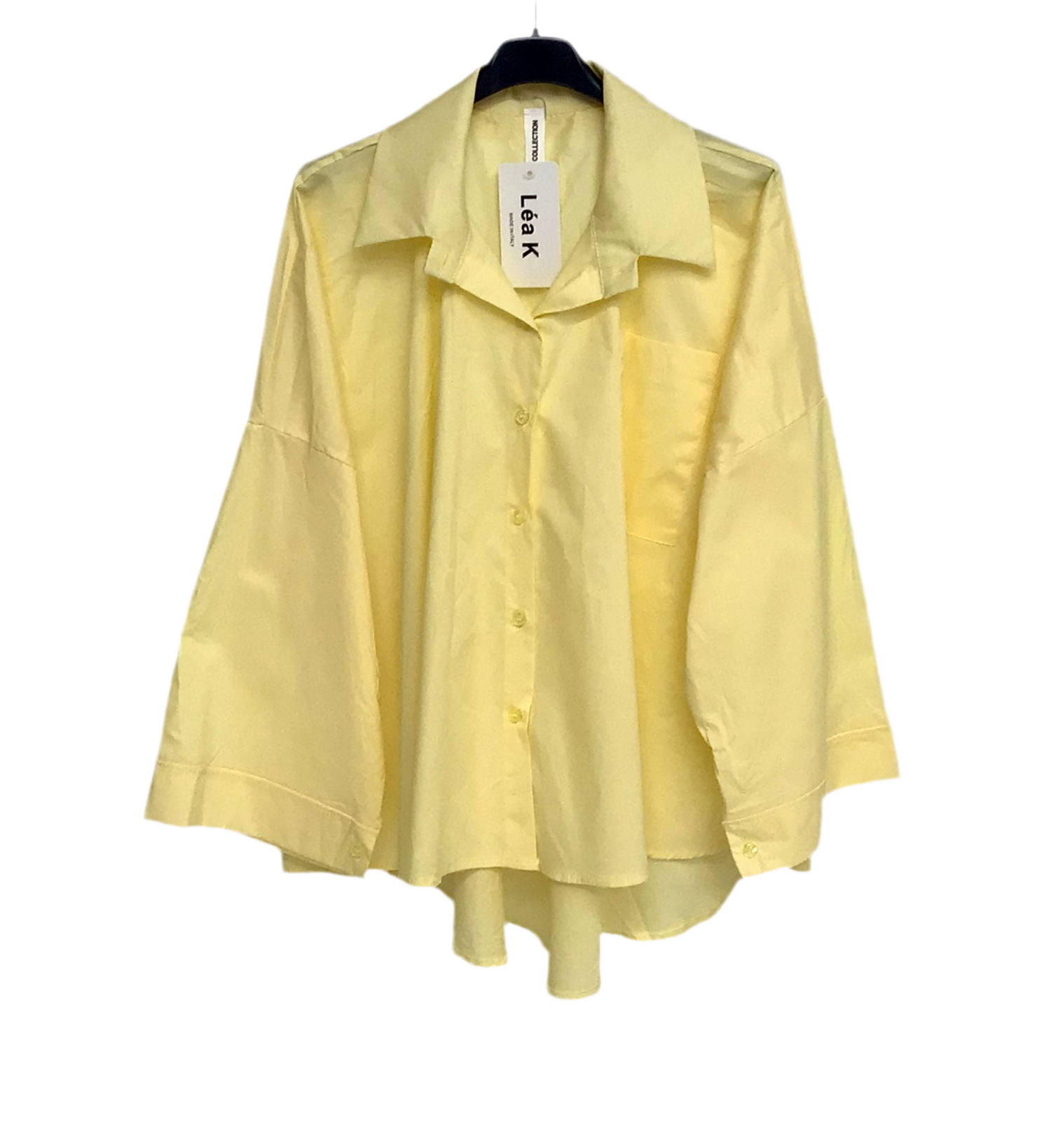 Chemise longue fluide - jaune 💛