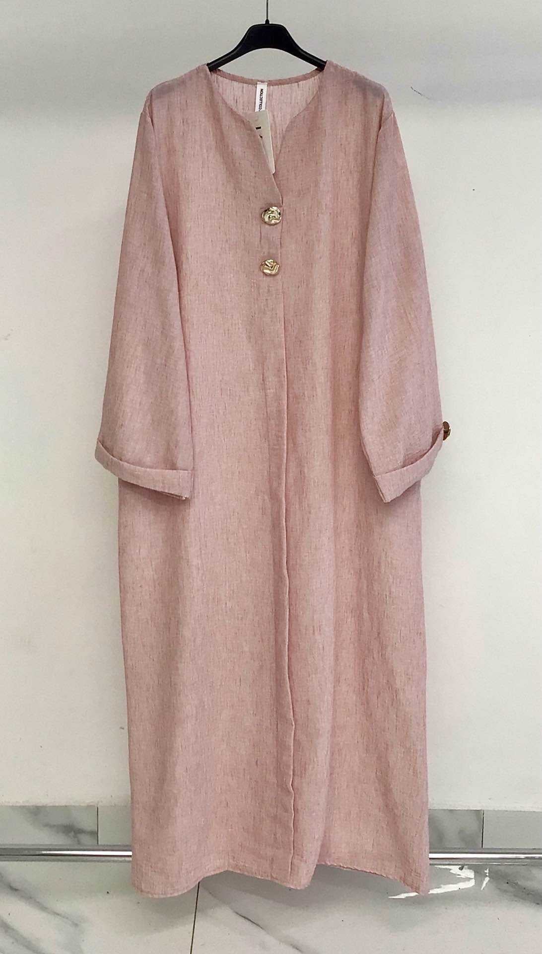 Abaya Effet Lin Léa 🩷