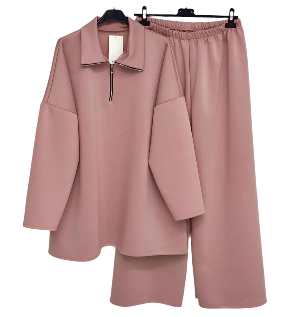 Ensemble zip rose poudrée 🩷