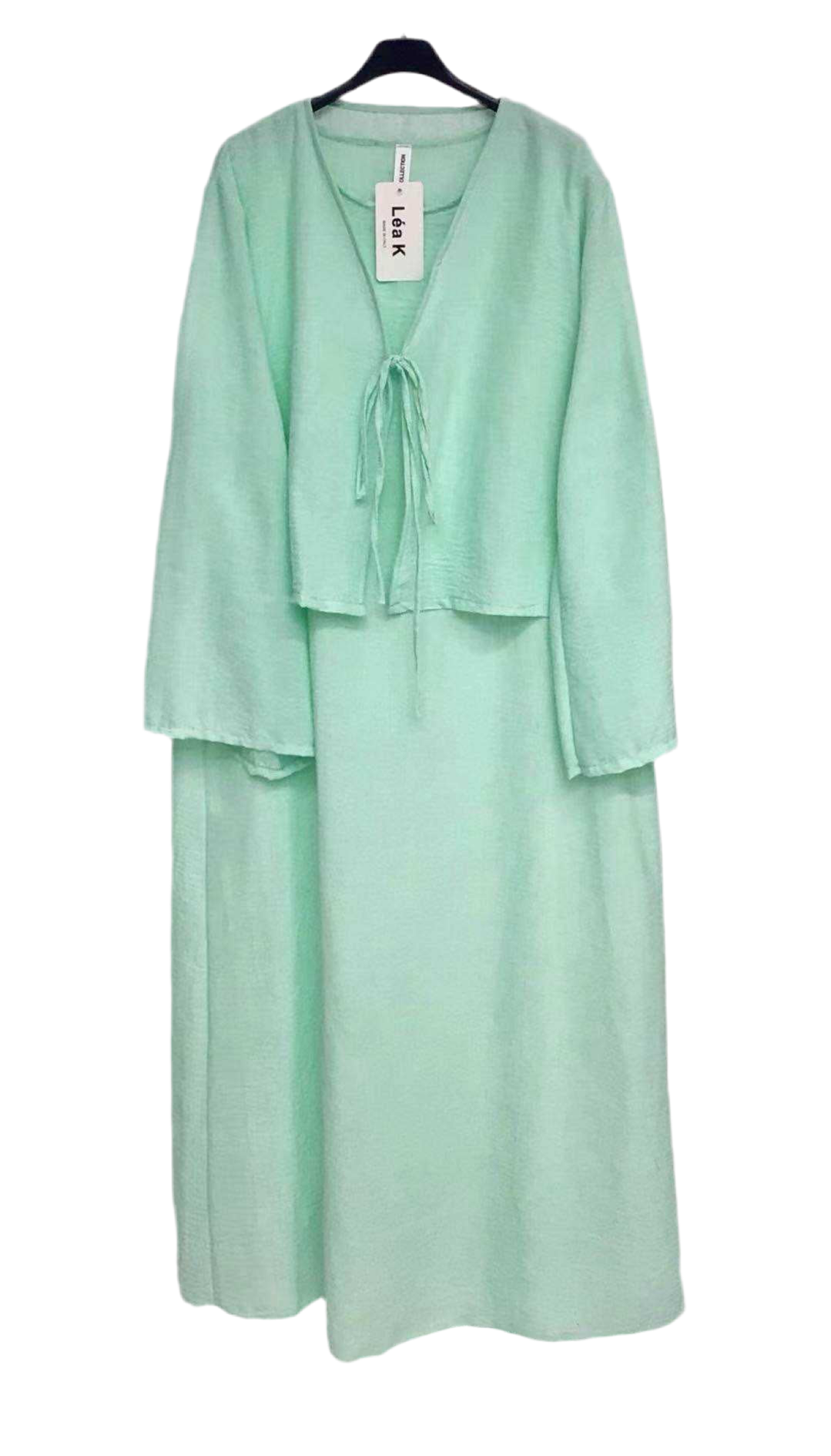 Ensemble deux pièces en lin turquoise Louna 🩵
