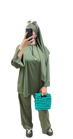 Burkini 3 pièces zip 💚