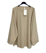 Teeshirt Uni Oversize Premium Coton beige 🤎