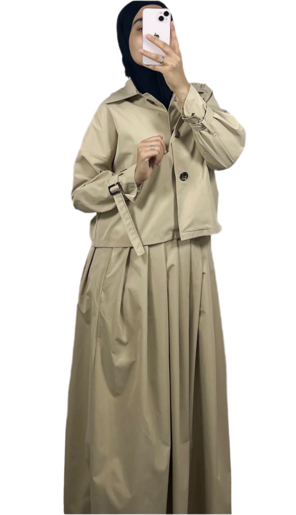 NEW :Ensemble jupe trench 🤎
