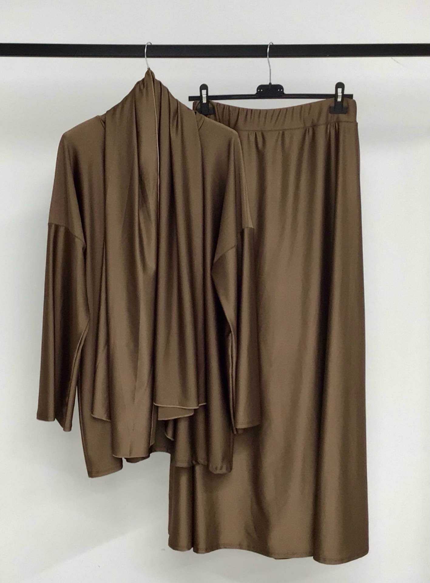 Burkini jupe avec legging 3 pièces +couleurs