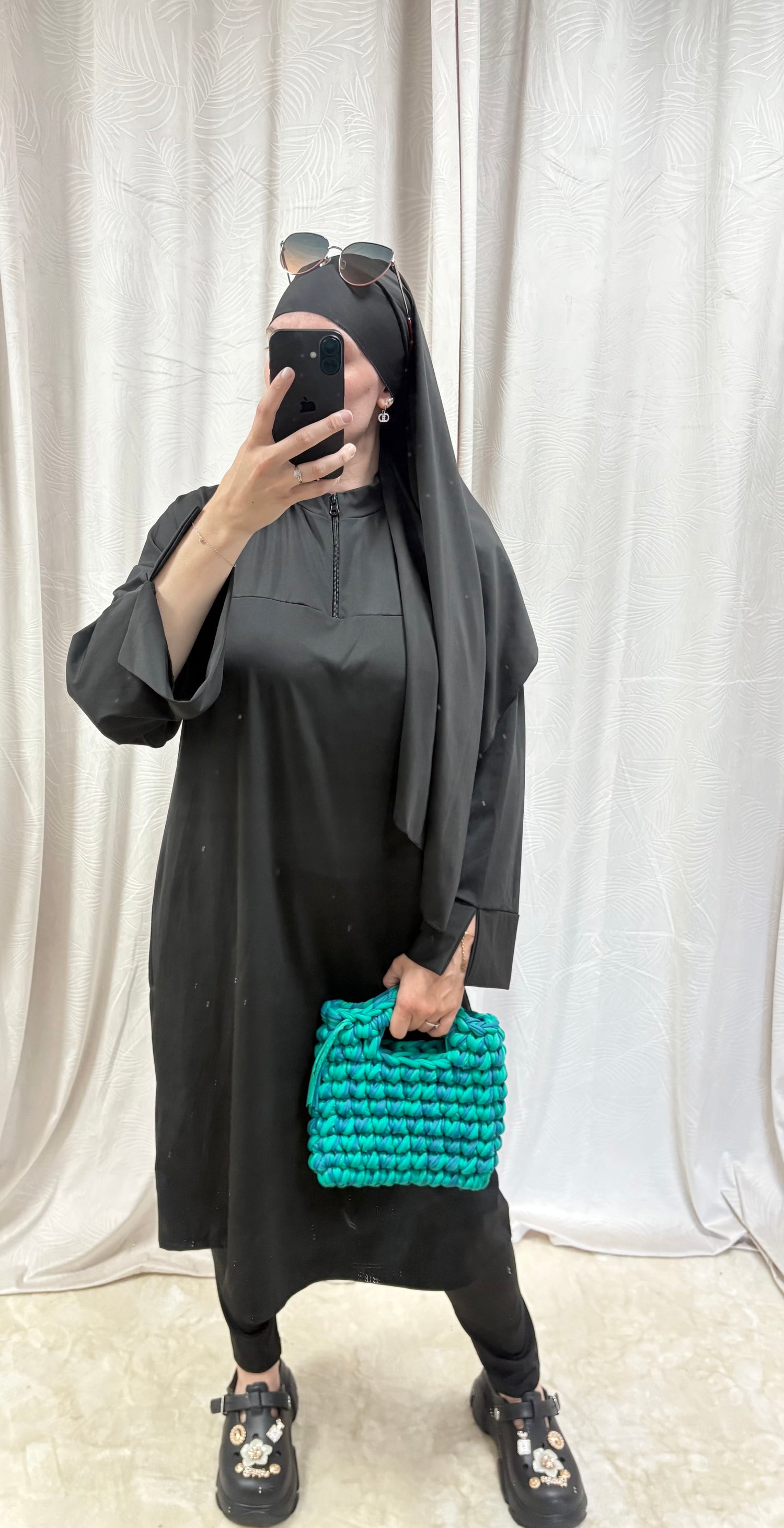 Burkini 3 pièces Abaya zip