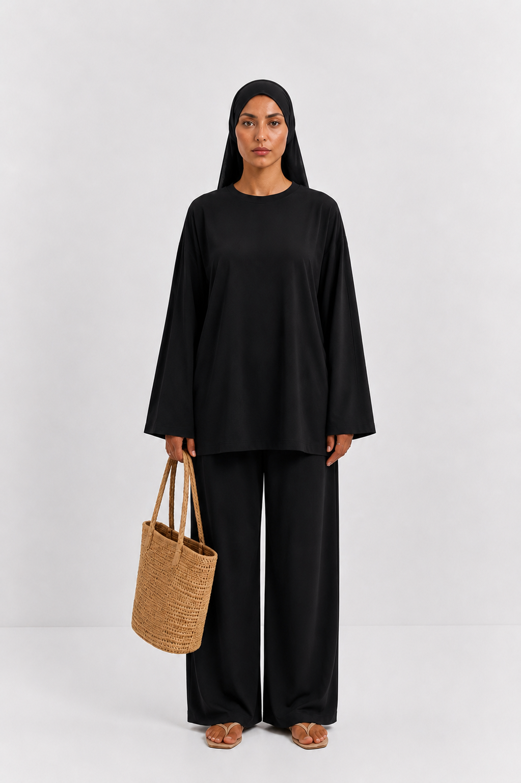 Burkini Yamina noir 3 pièces
