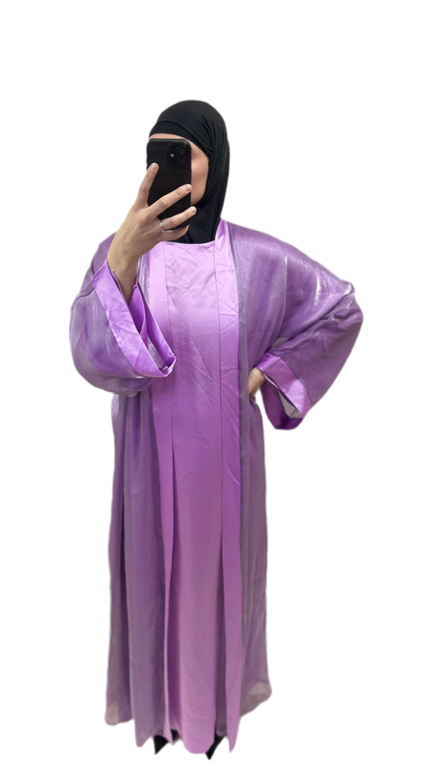 Ensemble abaya kimono Aïcha 💜