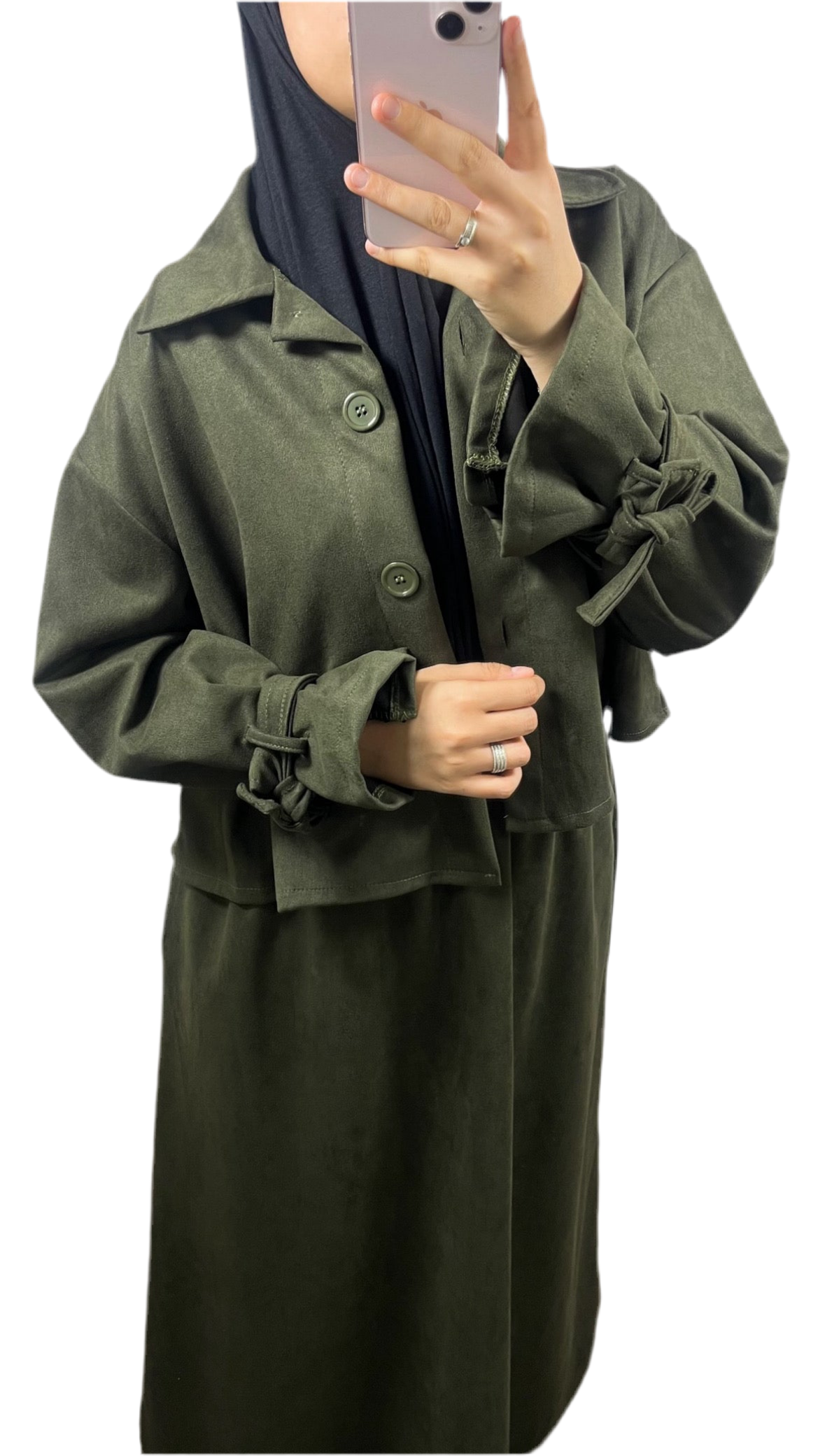 NEW :Ensemble jupe trench 🩶