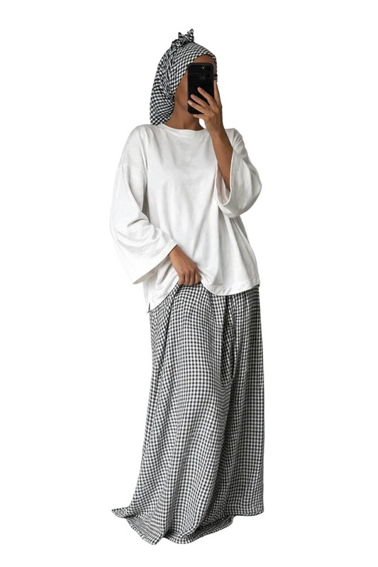 Ensemble Veya jupe + carré de coton accordés
