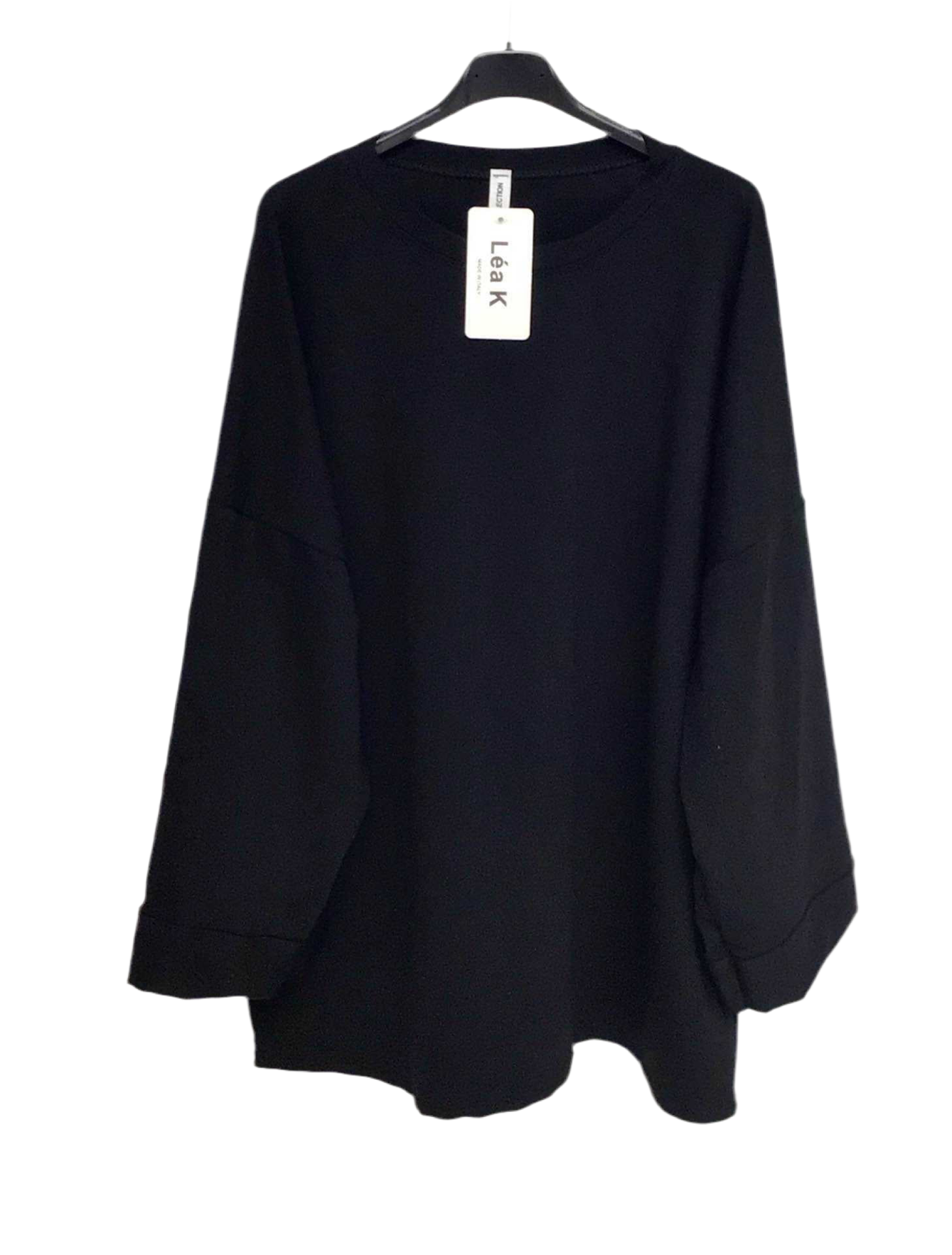 Teeshirt Uni Oversize Premium Coton noir 🖤