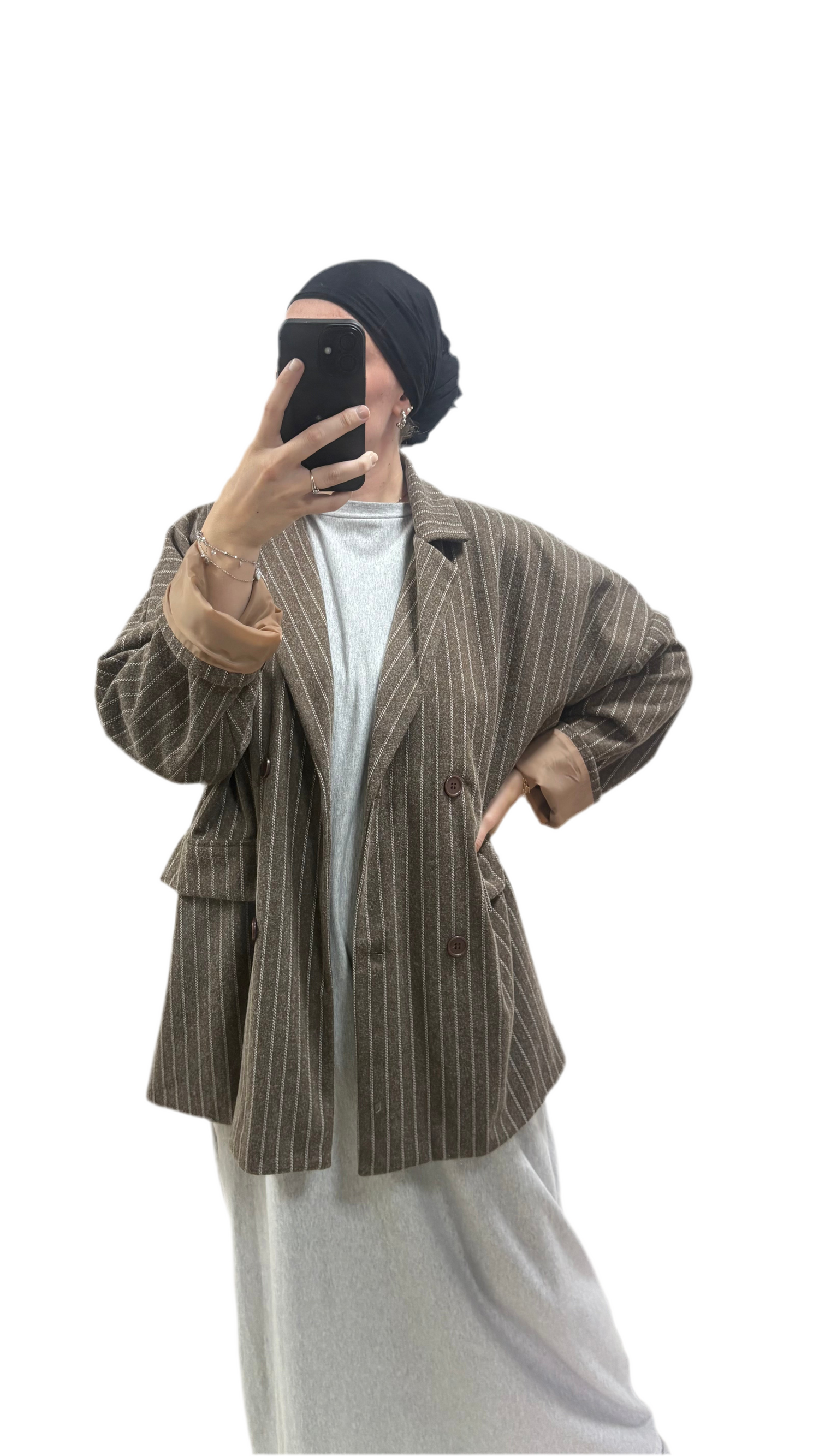 NEW : Veste blazer rayures épais oversize 🤎