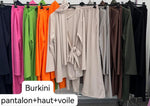 Burkini 3 pièces + couleurs