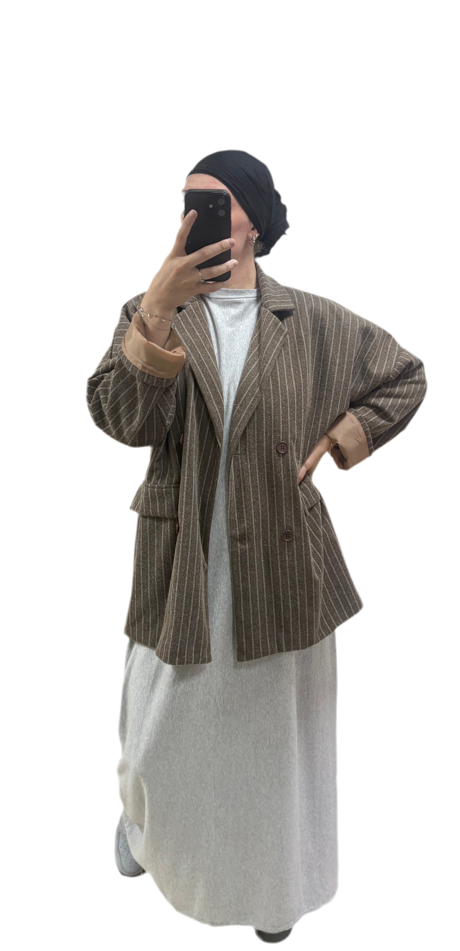 NEW : Veste blazer rayures épais oversize 🤎