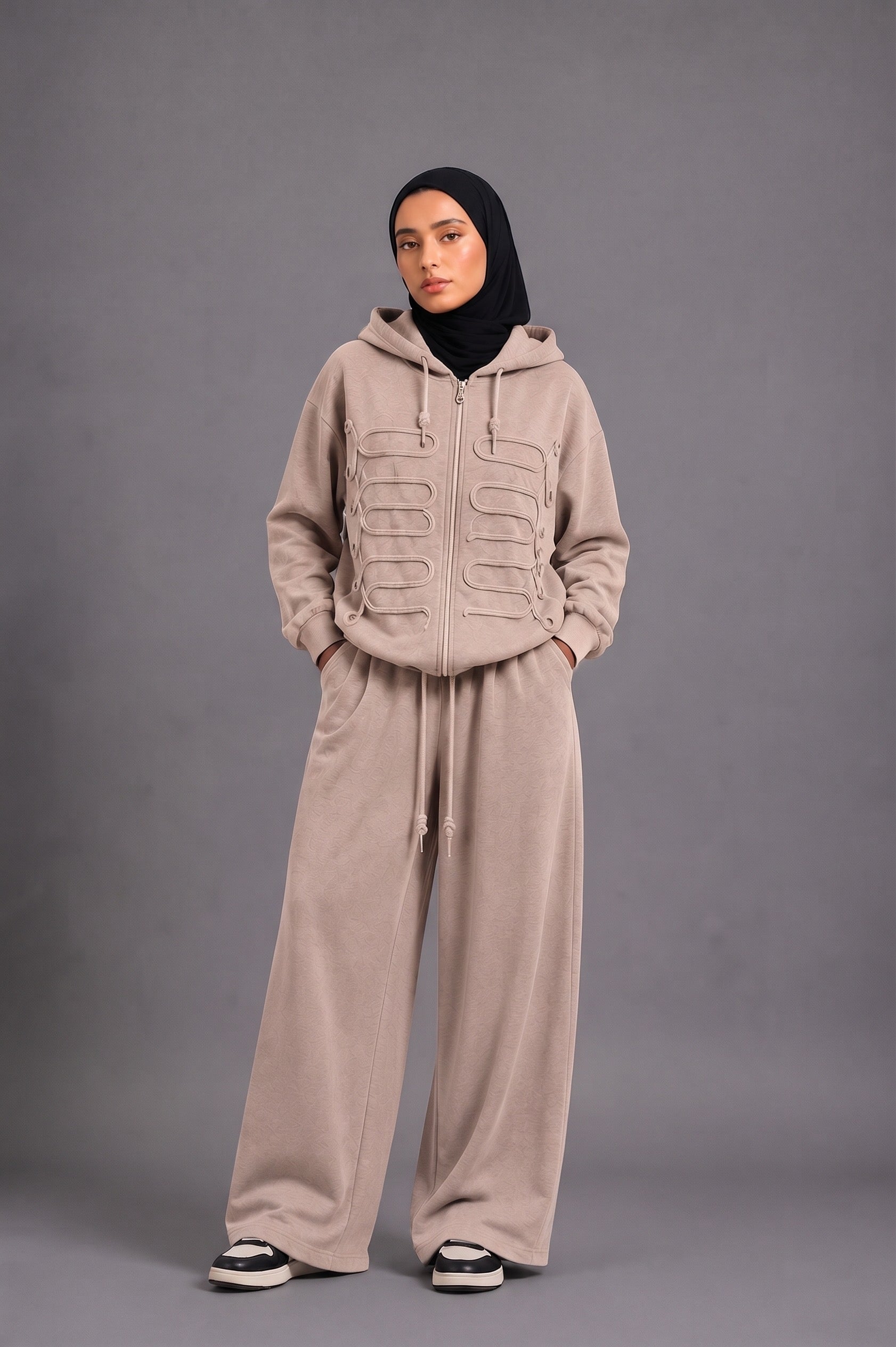 Ensemble jogging oversize