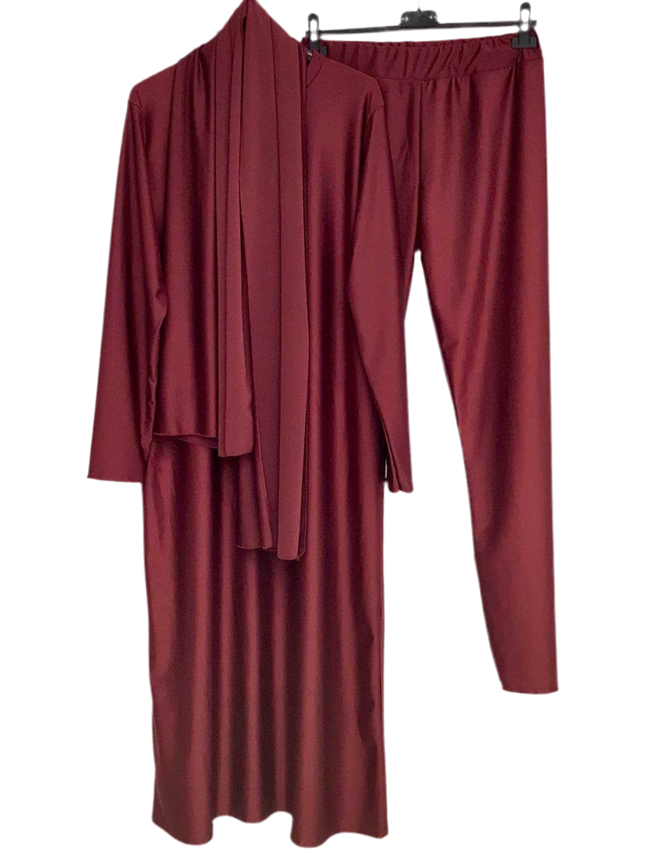 Burkini long 3 pièces bordeaux ❤️