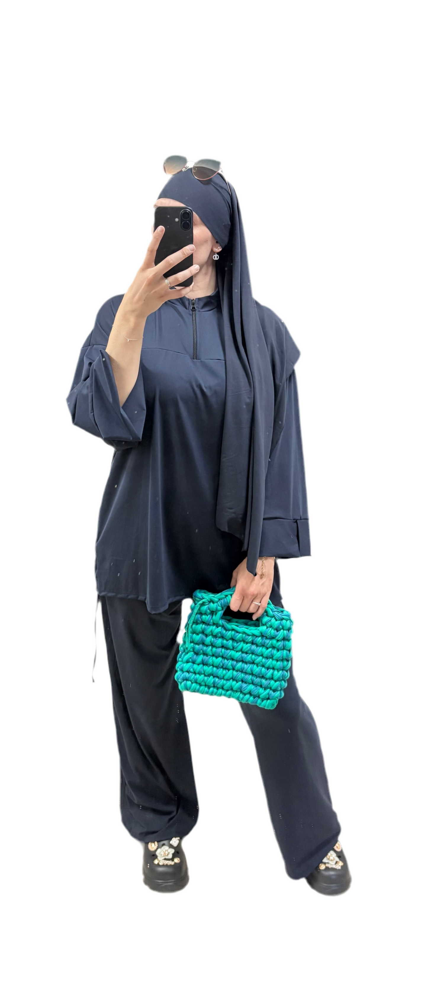 Burkini 3 pièces zip 💙