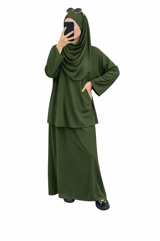 Burkini Doha jupe avec legging 3 pièces