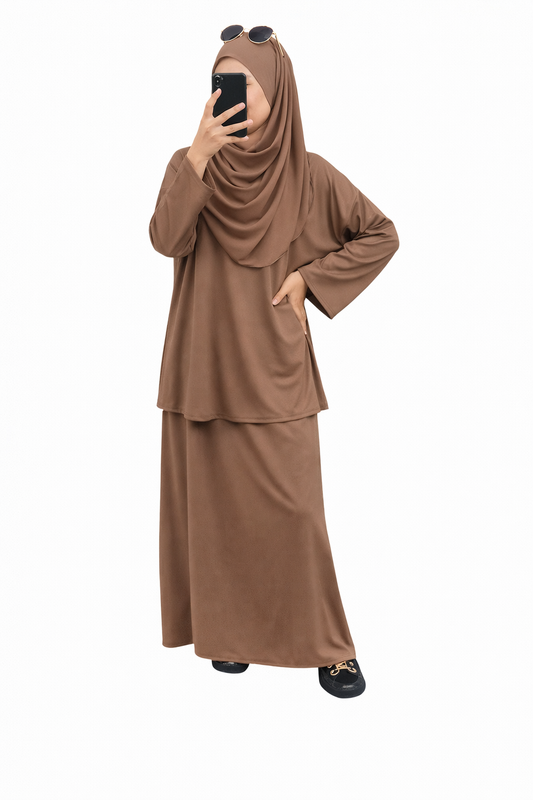 Burkini Doha jupe avec legging 3 pièces