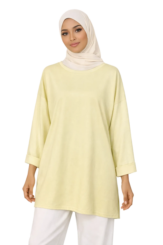 Teeshirt Uni Oversize Premium Coton Jersey Liquid