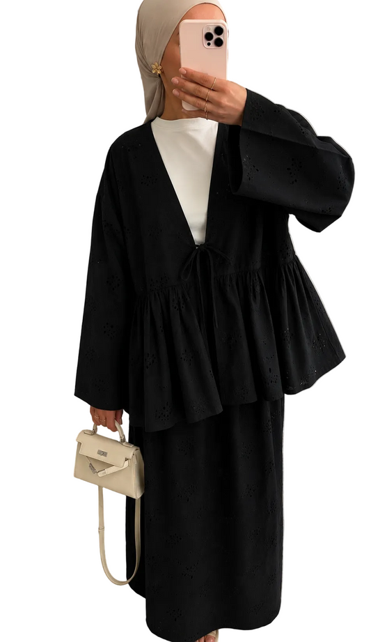 Ensemble Jupe doublé brodé