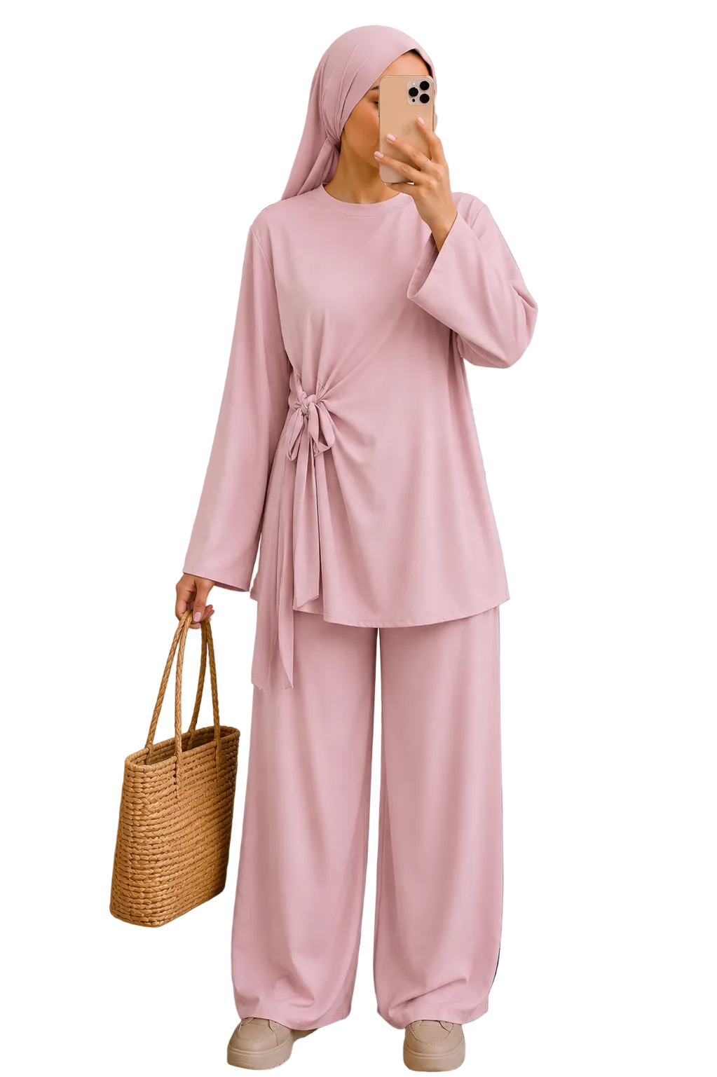 Burkini Santorini 3 pièces Rose Pale