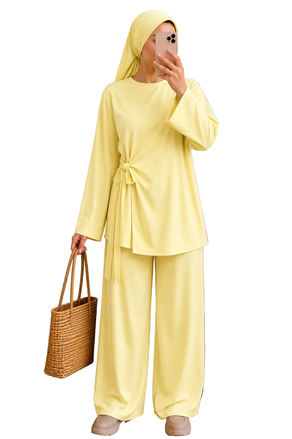 Burkini Santorini 3 pièces Jaune