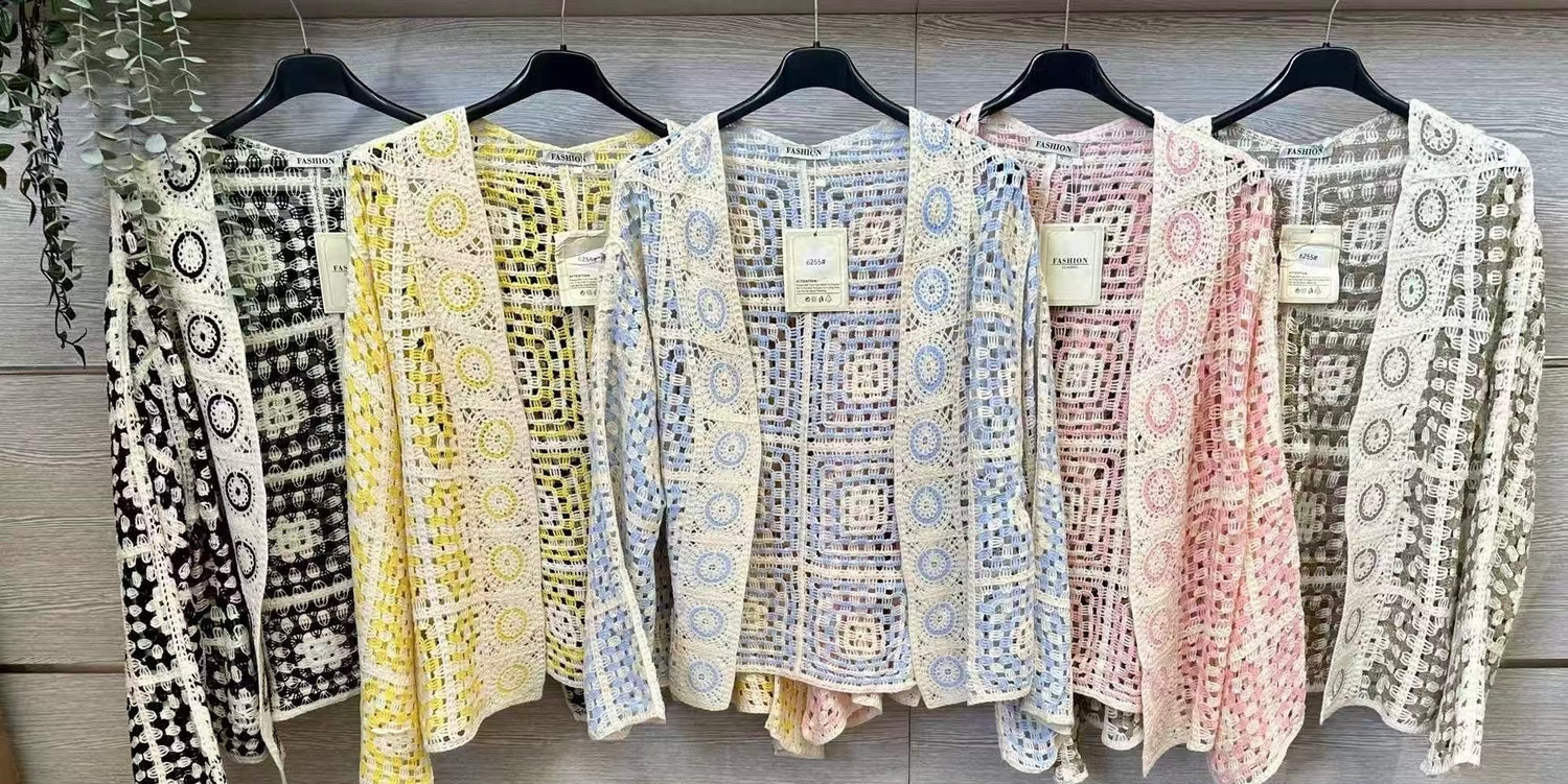 Gilet crochet Mona + couleurs