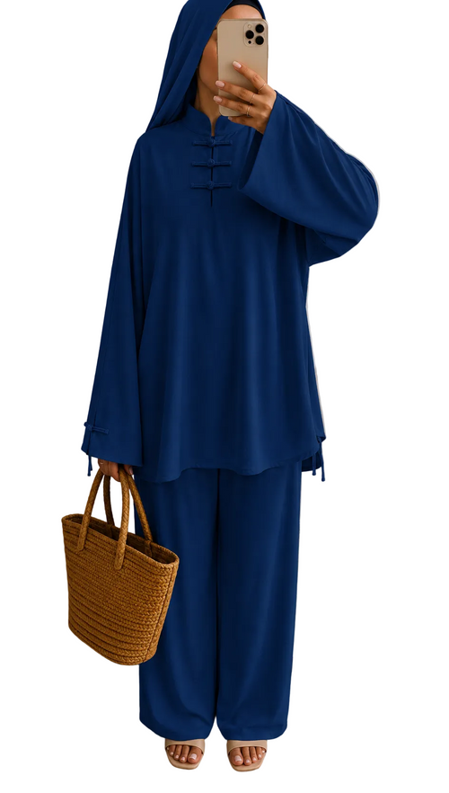 Burkini Esmeralda 3 pièces bleu canard