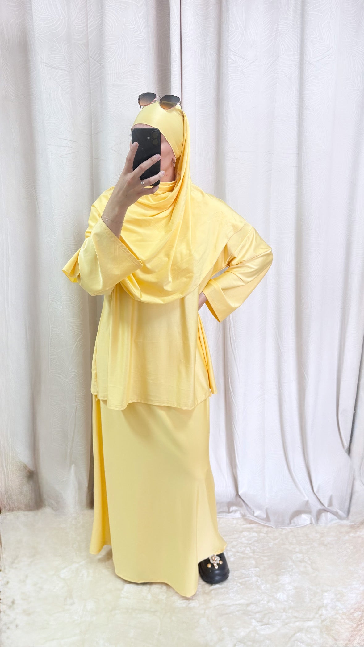 Burkini jupe avec legging 3 pièces