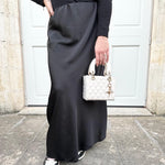 Jupe satinée fluide